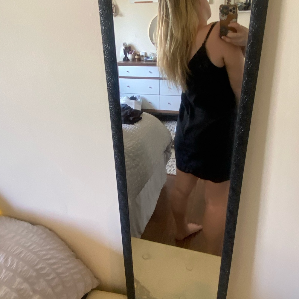 ASOS black slip dress - Picture 2 of 3